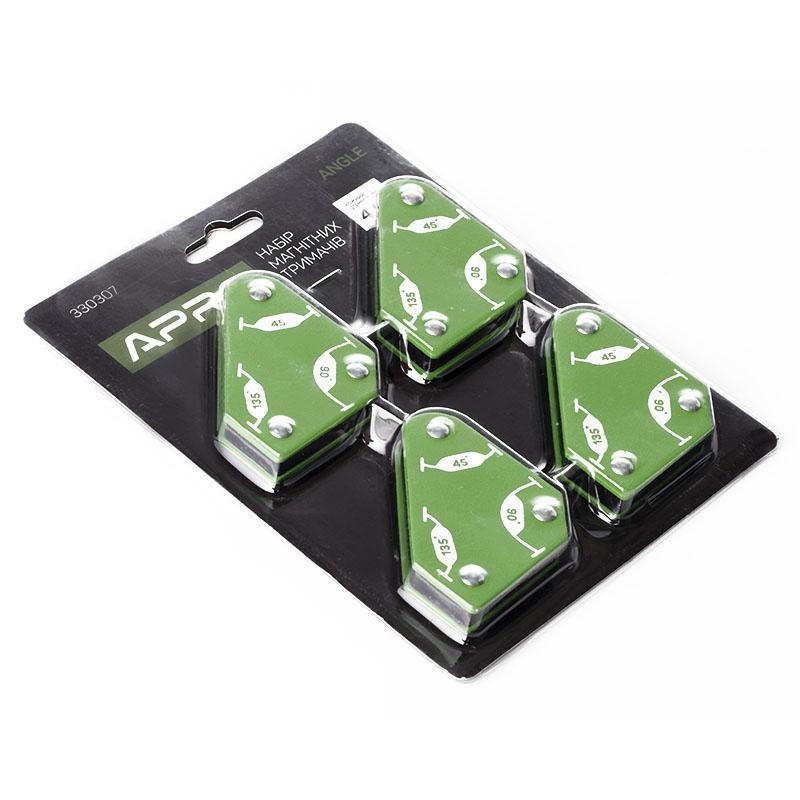 Набір Магнітних кутників APRO для зварювання 4кг 53*37*47мм (4шт) Харків - фото 2