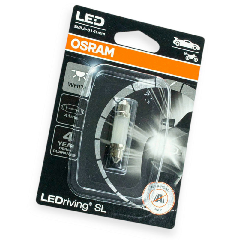 Автолампа AC лазер. 12-10 WHITE 0.6W 6000K 41мм светодиодная Мукачево - изображение 1