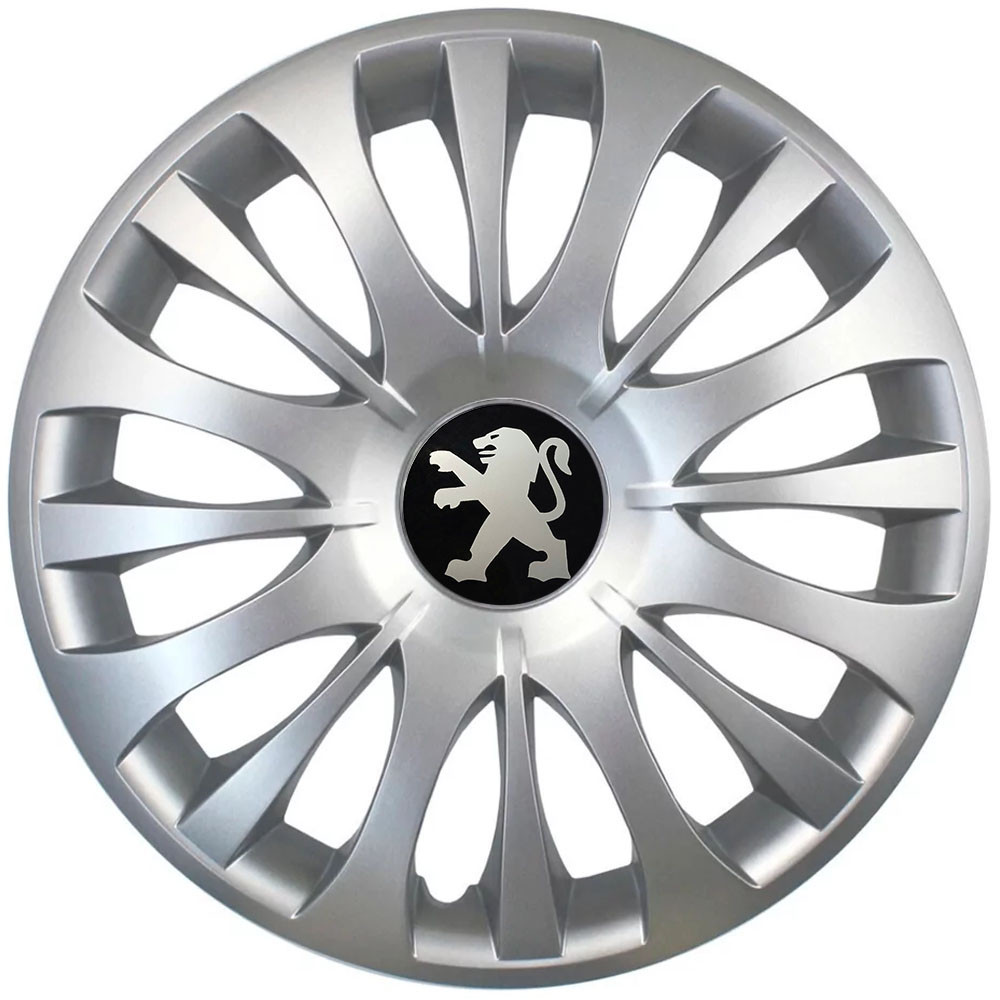Автомобильные модельные колпаки R15 Peugeot 329 4шт, SJS, серебряные Киев - изображение 1