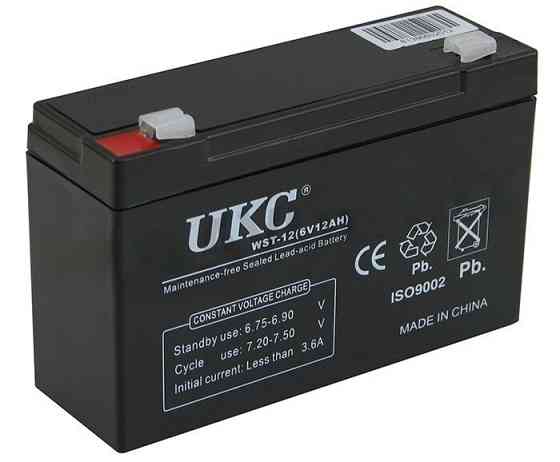 Акумулятор UKC Battery WST-12 6V 12A Вінниця