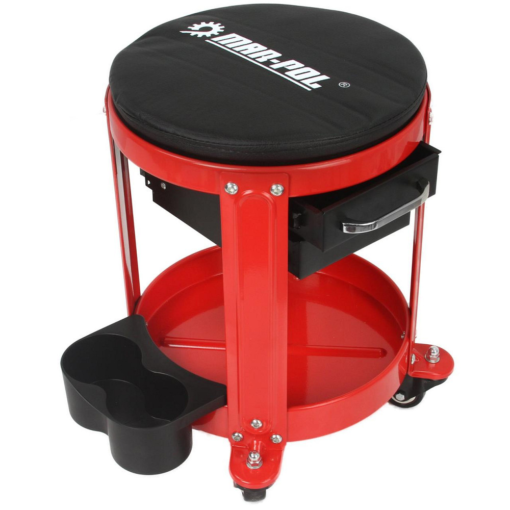 Табурет стульчик для мастерской с ящиком и на колесах Mar-Pol (M80196) Нововолынск - изображение 1