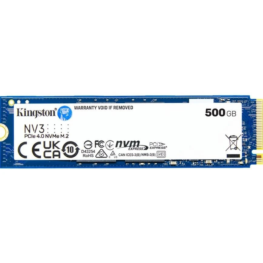 Накопичувач SSD 500 GB M.2 NVMe Kingston NV3 M.2 2280 PCIe Gen4.0 x4 (SNV3S/500G) M.2 2280 Харьков - изображение 1