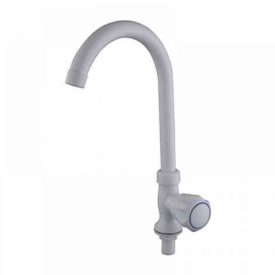 Кран для холодної води Plamix Mono-005 White білий ABS-пластик (PM0675) Чернівці