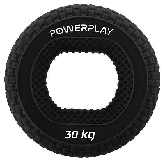 Еспандер кистьовий силіконовий PowerPlay PP-4333 Hand Grip Hard 30 кг (Чорний) Луцьк