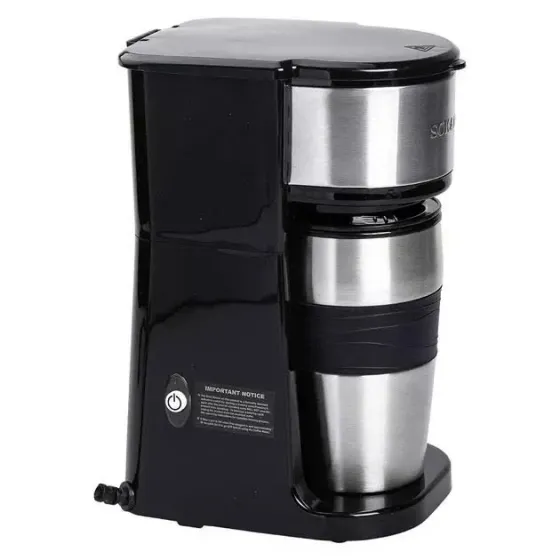 Кавоварка SK-04028 420 мл, з нержавіючої сталі, швидке нагрівання за 3 хвилини, компактна Одеса