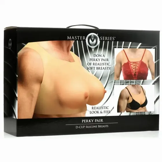 Накладні силіконові груди Master Series Perky Pair D-Cup Silicone Breasts Львів
