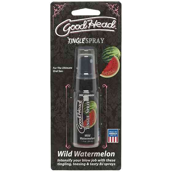 Спрей для минета Doc Johnson GoodHead Tingle Spray – Watermelon (29 мл) со стимулирующим эффектом Sex Aura Киев