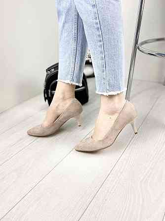 Туфлі жіночі SEE SEVEN пудра натуральна замша каблук 7 см 37 р. (3548) Коломия