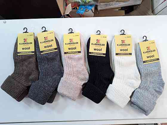 Набір теплих жіночих шкарпеток із вовною 6 шт. Kardesler 36-40 Київ