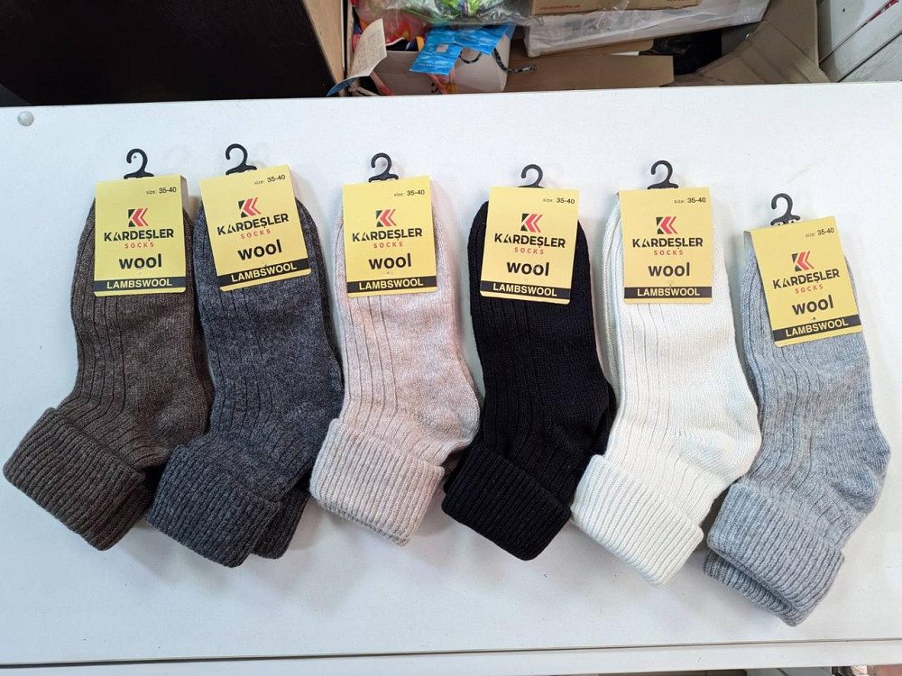 Набір теплих жіночих шкарпеток із вовною 6 шт. Kardesler 36-40 Київ - фото 2
