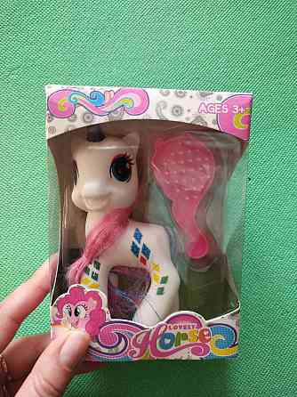 Іграшка єдиноріг білий з гребінцем, розмір 11*5см Київ