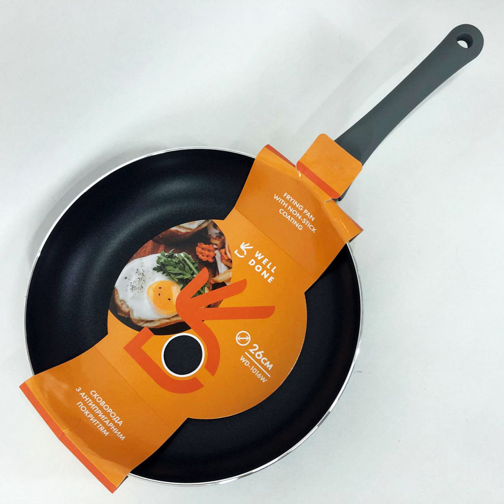 Сковорода зручна на кухню WELL, Міцна сковорідка з антипригарним покриттям, Якісні кухонні сковорідки SV-80 Івано-Франківськ - фото 9