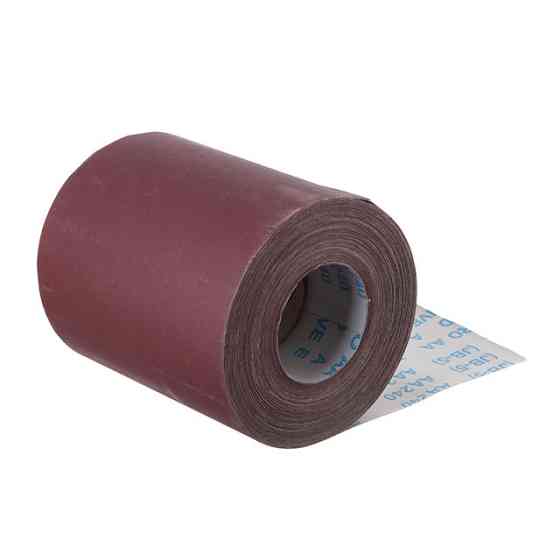 Шкурка шліфувальна, тканинна основа, К240, 200 мм × 50 м INTERTOOL BT-0725 Київ