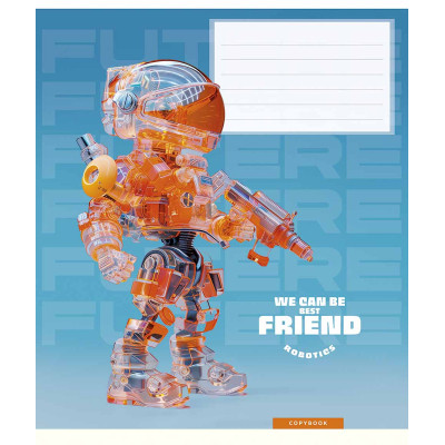 Зошит Школярик We can be best friend 12 аркушів клітинка (012-3461K) Вінниця - фото 1