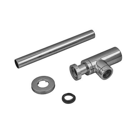 Сифон для раковини Koer BT-01-01 без випуску (під донний клапан) без ревізії (Колір хром) 1 1/4'' (KR3407) Київ