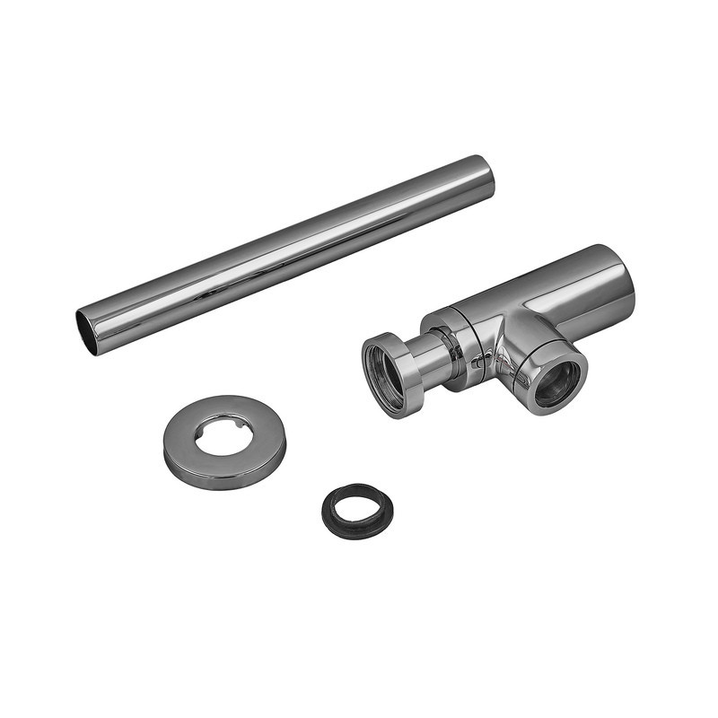 Сифон для раковини Koer BT-01-01 без випуску (під донний клапан) без ревізії (Колір хром) 1 1/4'' (KR3407) Київ - фото 3