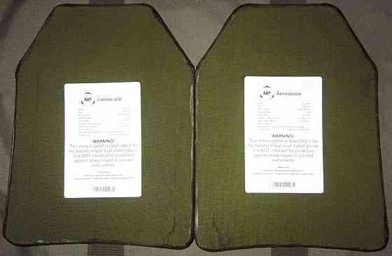 Комплект легких керамических бронеплит Aerospace 6-го класса 2.55 кг (25х30см) Винница