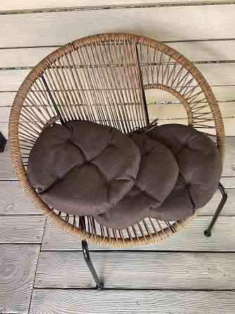 Подушка для стільців (38x38х5 см) кругла Decorator Мальмо колір коричневий 84-042 Київ