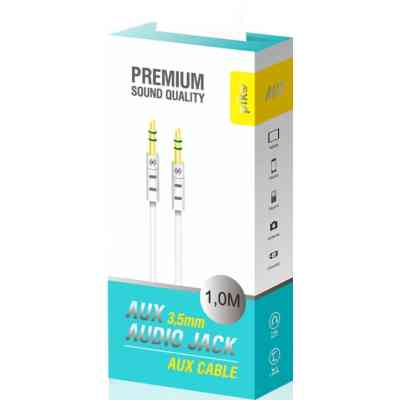 Кабель мультимедійний AUX 1.0m CB-AW11 white Piko (1283126489167) Вінниця