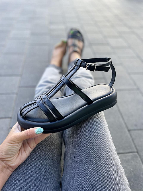 PGV Босоніжки жіночі PGV 1240 чорні (літо, шкіра натуральна) (5141) 36-39 Коломыя - изображение 2