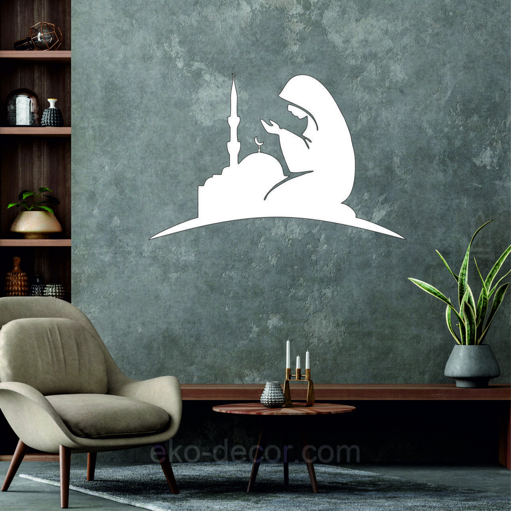 Декоративное настенное Панно «Ислам» Декор на стену 70*45 см, Белый Киев - изображение 5