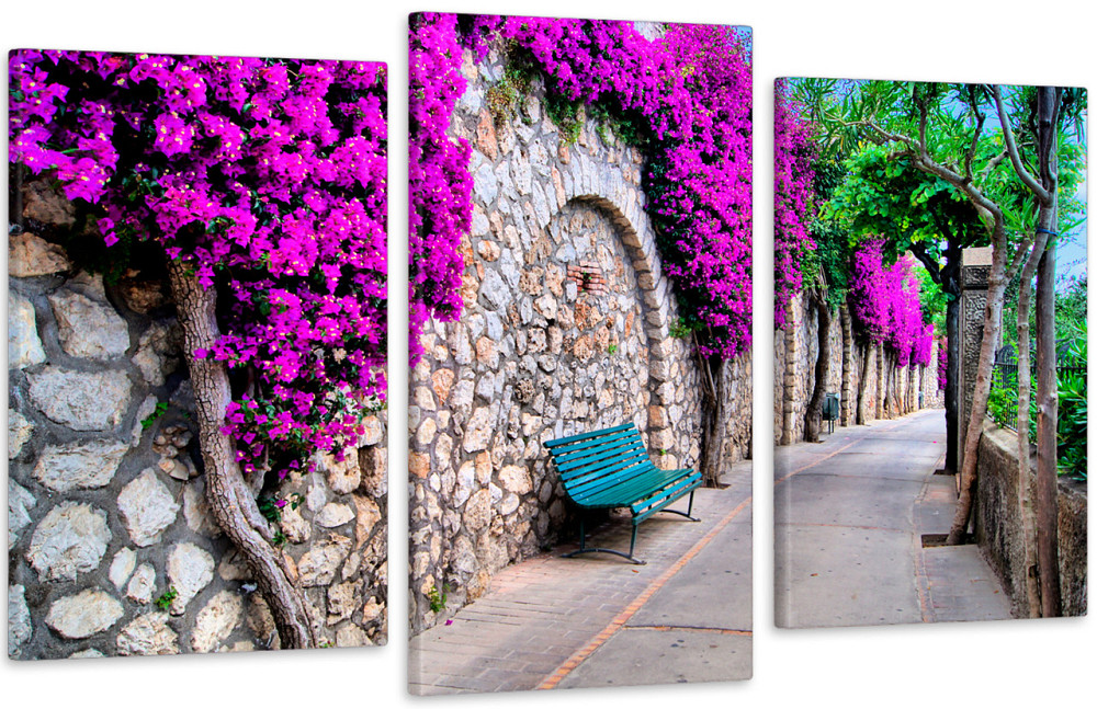 Модульная картина в гостиную / спальню Місто в квітах Art-621_3 100x150 см Киев - изображение 1