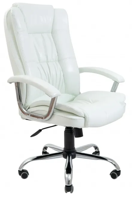 Офисное Кресло Руководителя Richman California Lucky White Хром М1 Tilt Белый Киев - изображение 1