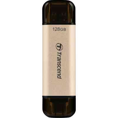 USB флеш накопитель Transcend 128GB JetFlash 930 Gold-Black USB 3.2/Type-C (TS128GJF930C) Винница