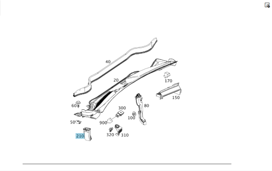 Mercedes-Benz  A2468320025 Дренажна трубка під капотом ліворуч CLA Shooting Brake X117 CLA C117 GLA X156 A-class W176 B-class W242 B-class W246 Одеса