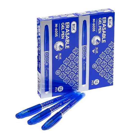 Ручка "пише-стирає" M-6005 синя, упаковка 12 шт Вінниця
