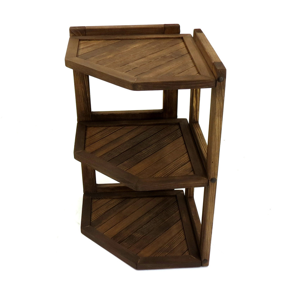 Угловая настенная полка 