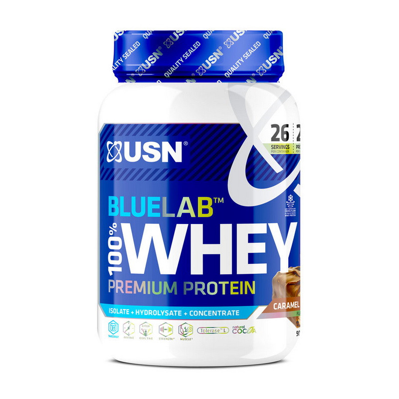 Blue Lab 100% Whey Premium Protein (908 g, caramel chocolate) Луцк - изображение 1