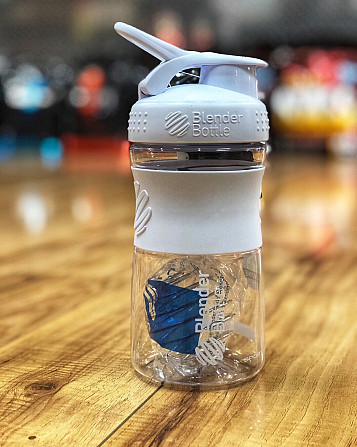 Шейкер спортивний (пляшка) BlenderBottle SportMixer Flip 20oz/590ml White Каменское - изображение 7