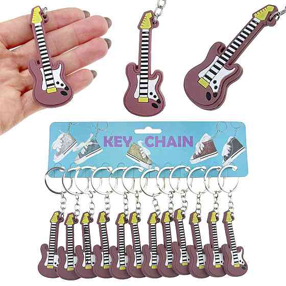 Брелок для ключей модный Гитара 12 шт Киев