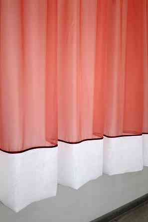 Кухонная занавеска VR-Textil № 047к коралловый с белым 270х170 см (52-0128) Киев