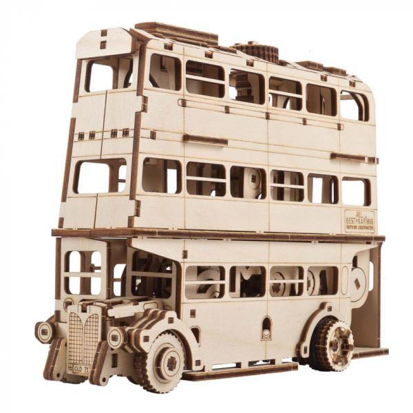 Дерев'яний механічний 3D конструктор Ugears Лицарський автобус (70172) Харків - фото 8