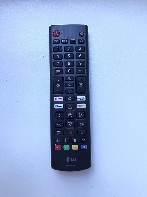 Пульт LG черный оригинальный кнопочный AKB76040301 для тв LG телевизора универсальный Каменское - изображение 1