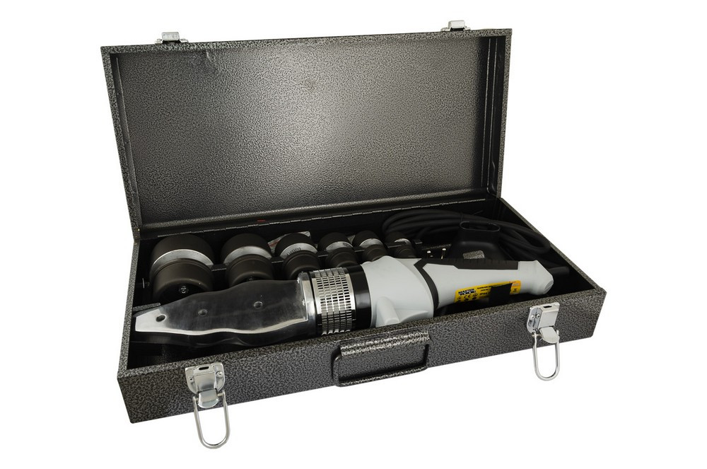 MASTERTOOL Паяльник для пластикових труб MASTERTOOL 20-63 мм 2450 Вт/220 V/50 Hz 0-300°С IP44 L Коломия - фото 6