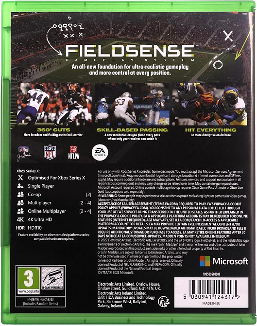 Игра Madden NFL 23 для Xbox Series X, спортивная видеоигра об американском футболе, диск симулятор для консоли Киев - изображение 2