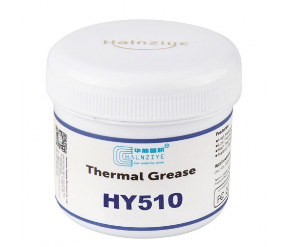 Паста термопроводная HY-510 150g, банка, Grey, >1,93W/m-K,  Полтава - изображение 1