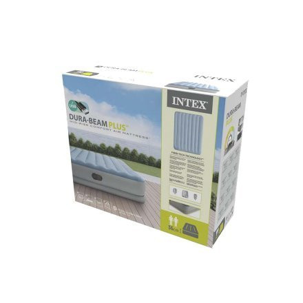 Надувне двомісне ліжко Intex з вбудованим електронасосом 203 х 152 х 30 см. Київ - фото 4
