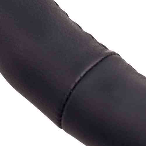 Кожаний чохол на кермо 2056 XL чорний з боковою обробкою Харків