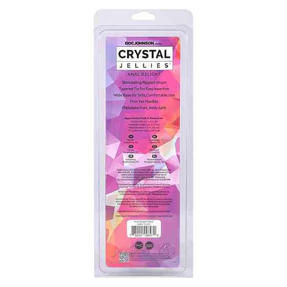 Дилдо Doc Johnson Crystal Jellies - Anal Delight - 5 Inch - Teal Sex Aura Київ