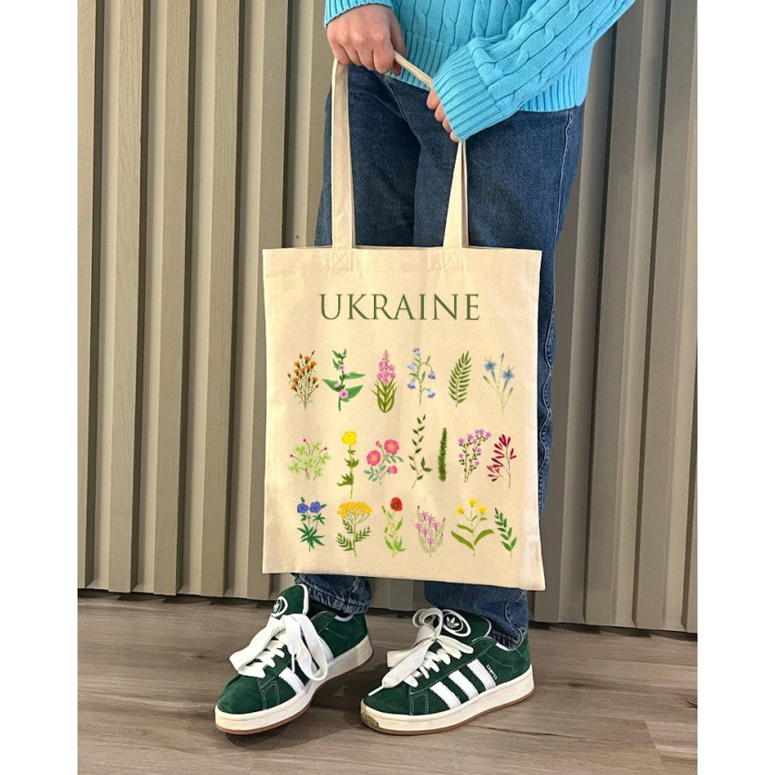 Екошопер BookOpt BK4083 Польові квіти, бежевий Киев - изображение 8