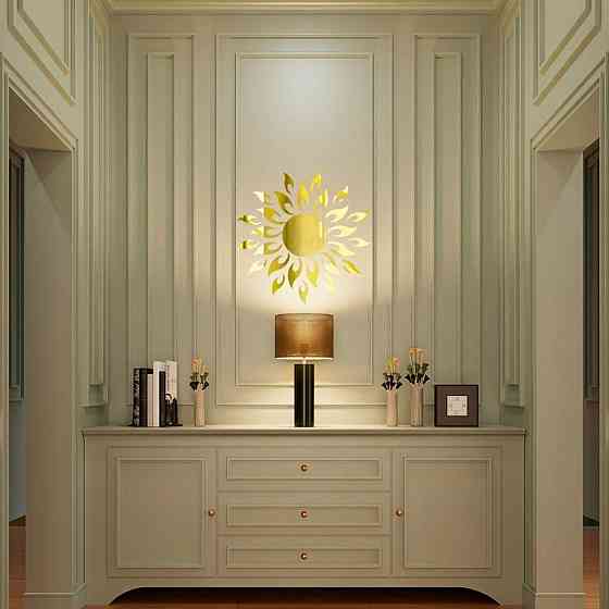 Зеркальный декор акриловый самоклеющийся золото, 27шт (D) SW-00002503 Днепр