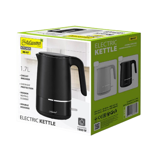 MR-037-BLACK Ел.чайники 1,7 л (диск) Maestro Житомир - фото 3