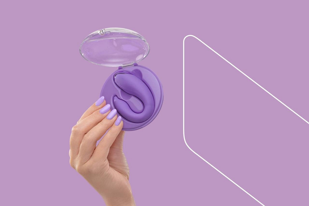 Вібратор для пар FairyGasm PleasureBerry violet, зарядний кейс, пульт ДК Sex Aura Київ - фото 9