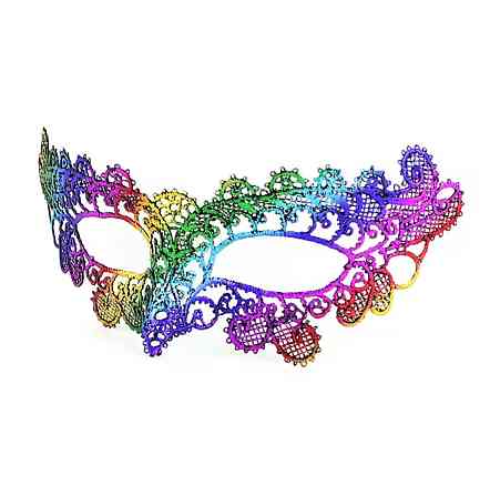 Маска на карнавал на зав`язках one size різнобарвний Київ