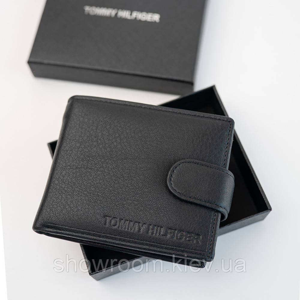 Мужское кожаное портмоне на кнопке TH (2081) подарочная упаковка Киев - изображение 1