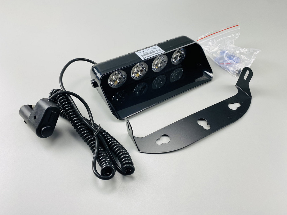 Маячок проблисковий S5 стробоскоп 9-80V 12 led діодів помаранчевий спалах під скло, світлодіодний стробоскоп Мукачево - фото 4